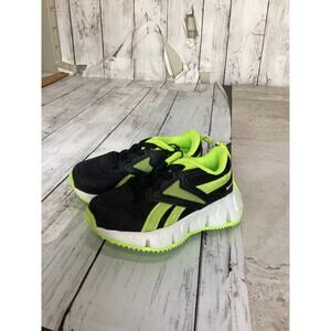 Reebok Zigtech Zig Dynamic Youth Boy Black/Sushi Green Running Shoes Size 6K